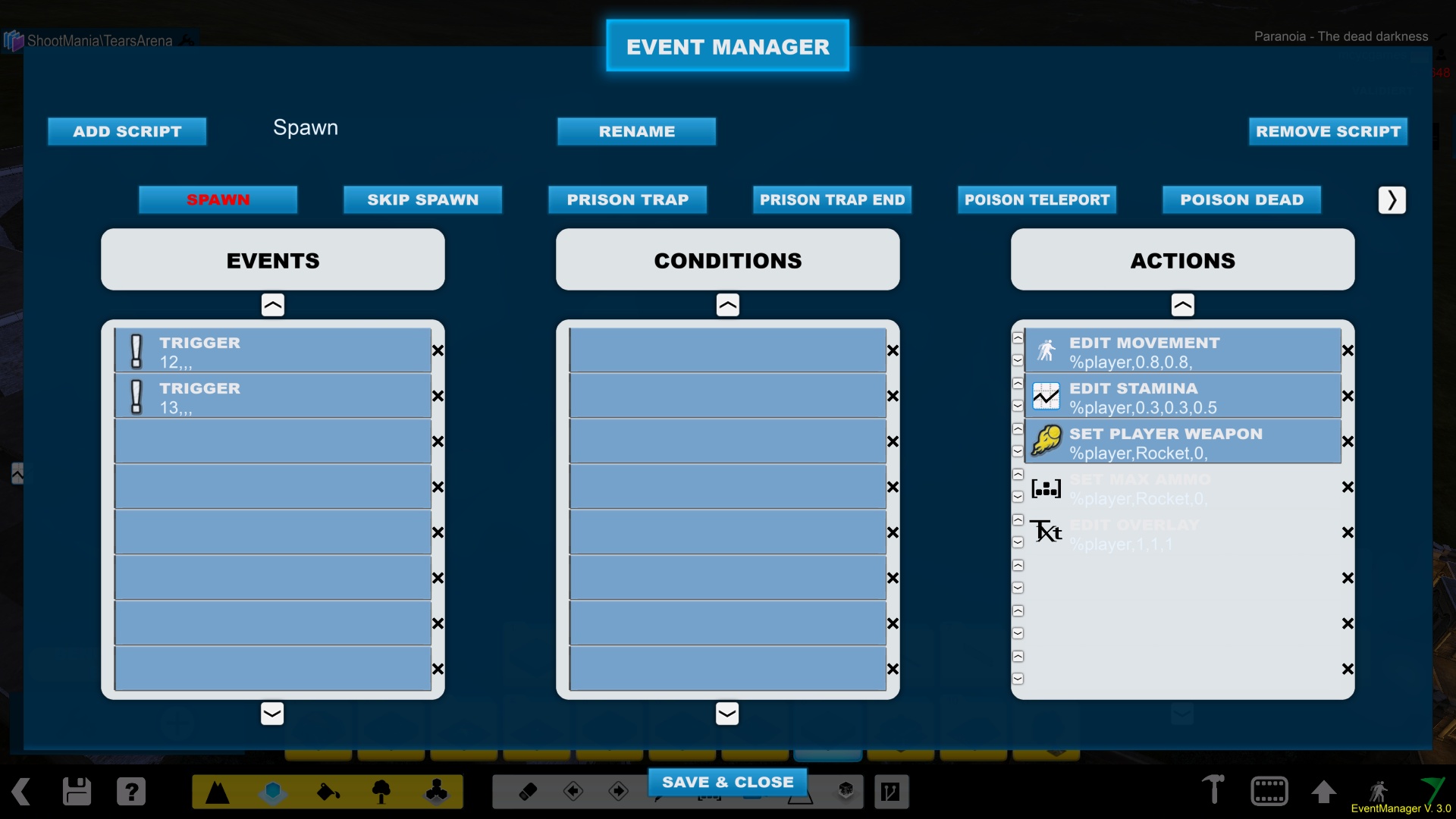 The primary editor interface.